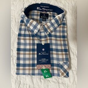 Ben Sherman Men Oxford Long-Sleeve Shirt